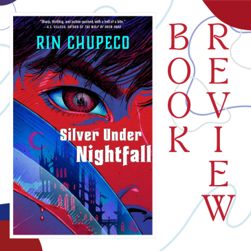 image of silver under nightfall by rin chupeco, with book review title besides it.